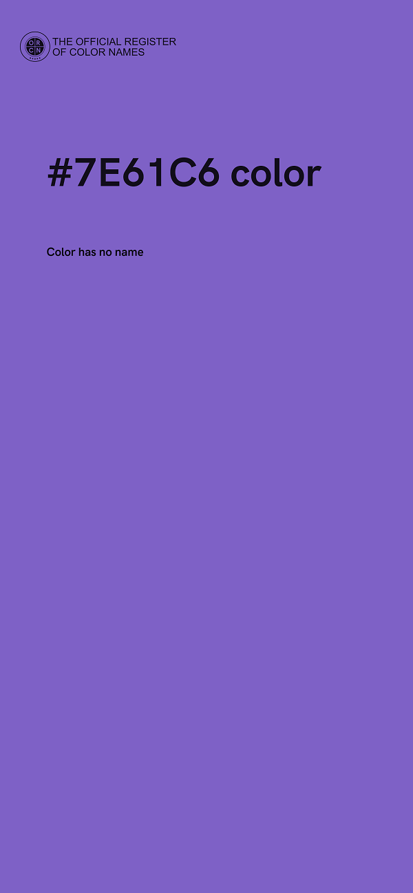 #7E61C6 color image
