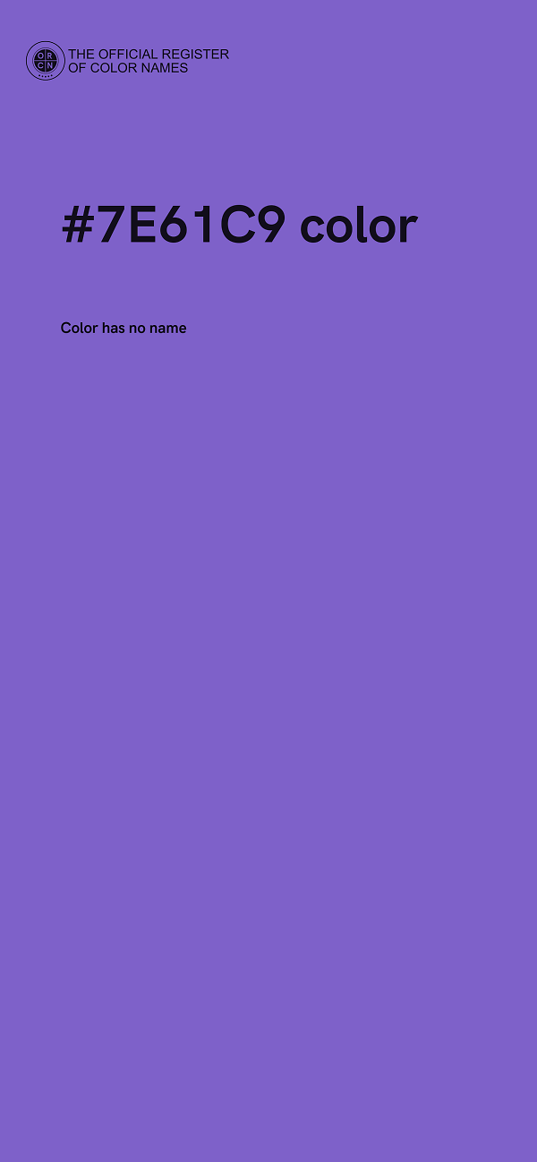 #7E61C9 color image