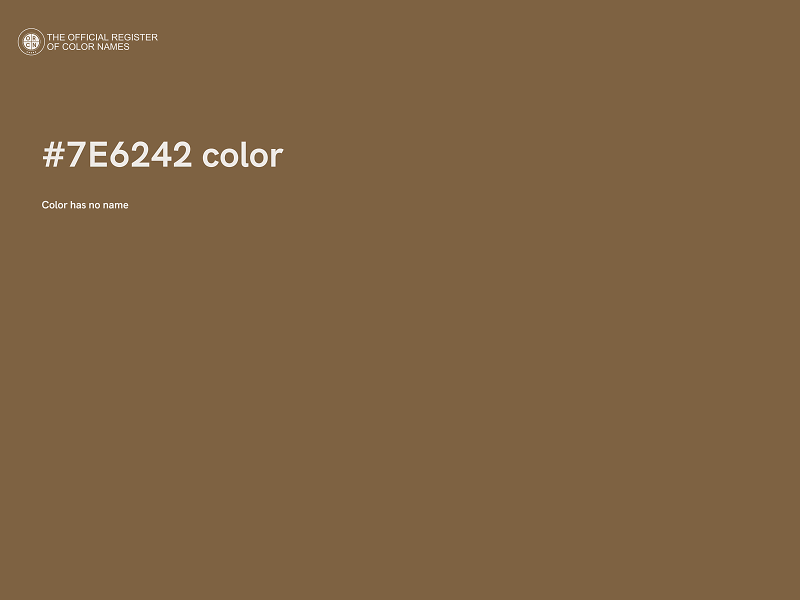 #7E6242 color image