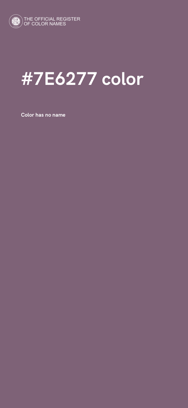 #7E6277 color image