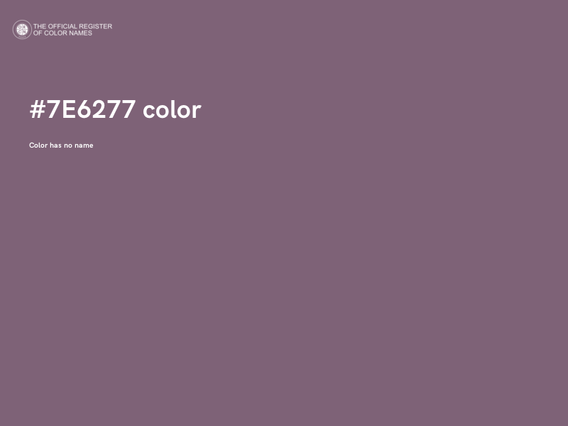 #7E6277 color image