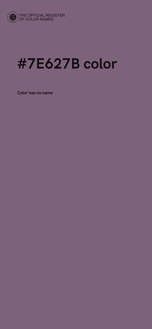 #7E627B color image