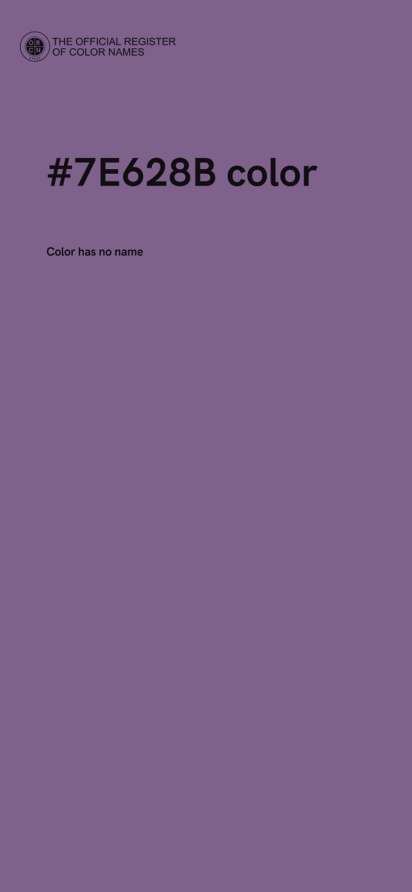 #7E628B color image