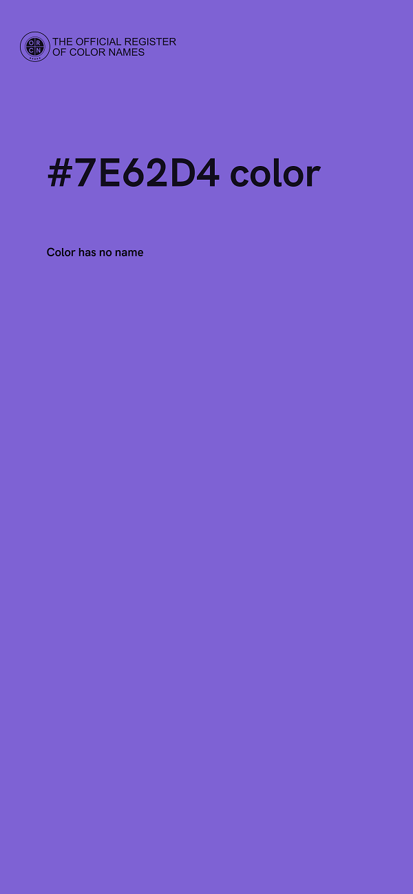 #7E62D4 color image