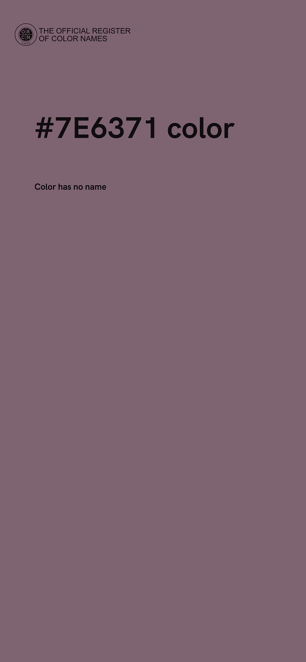 #7E6371 color image