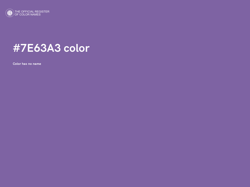 #7E63A3 color image