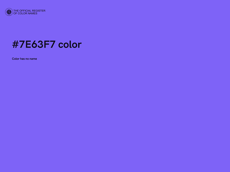 #7E63F7 color image