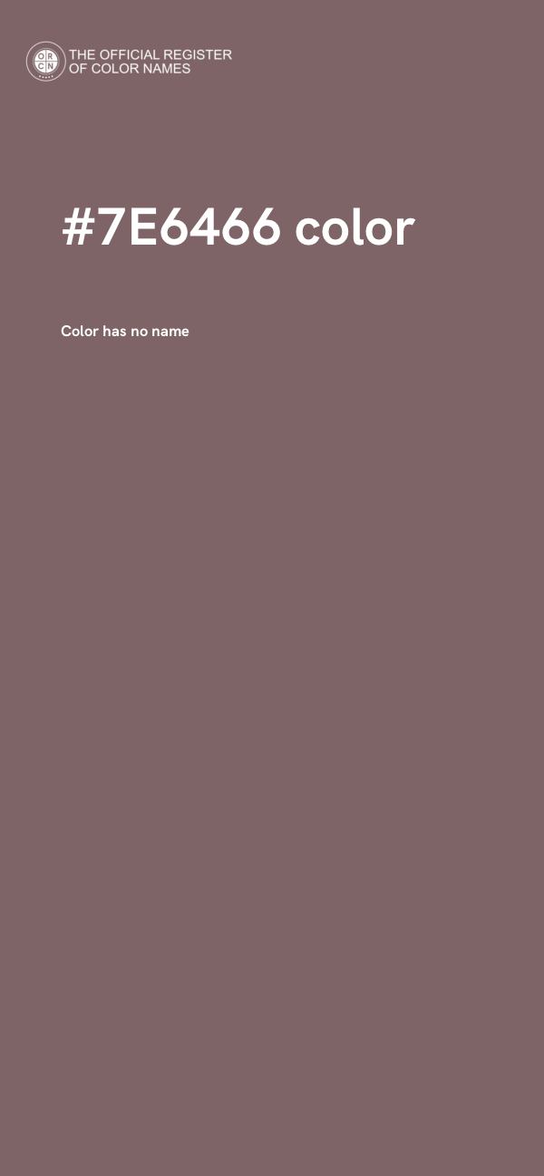 #7E6466 color image
