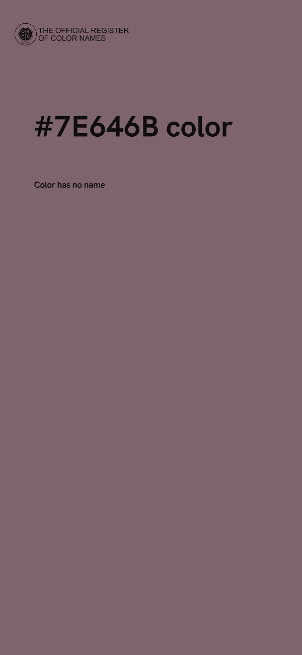#7E646B color image