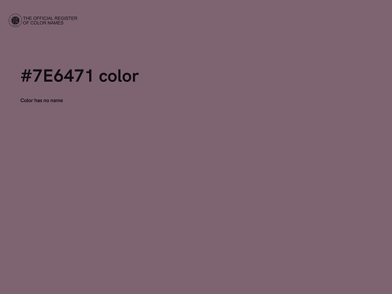 #7E6471 color image