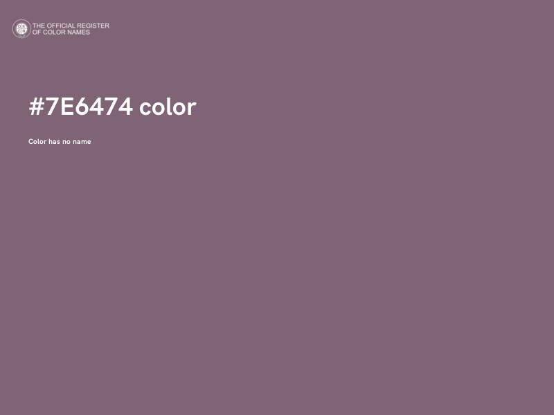 #7E6474 color image