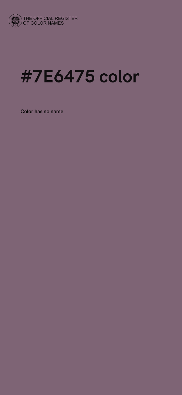 #7E6475 color image