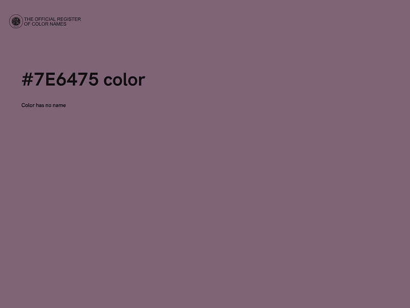 #7E6475 color image