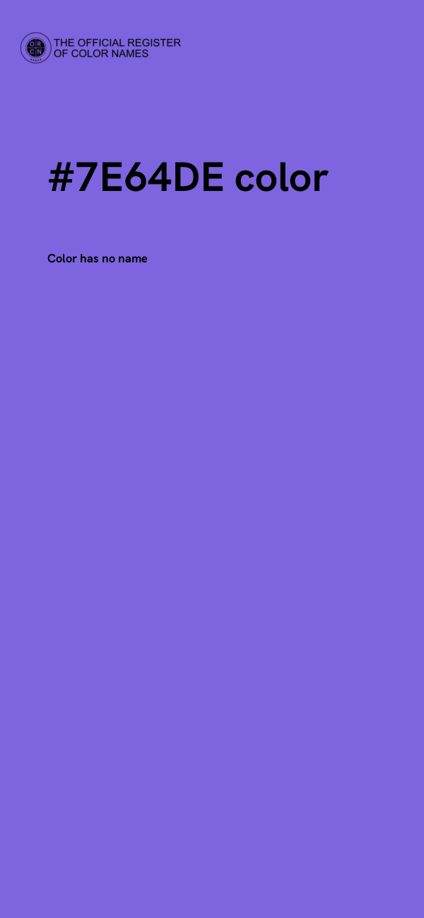 #7E64DE color image