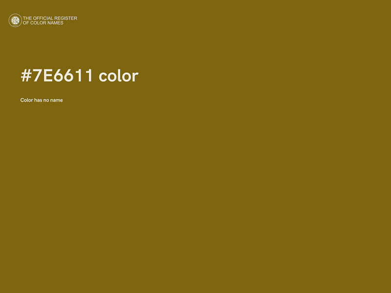 #7E6611 color image