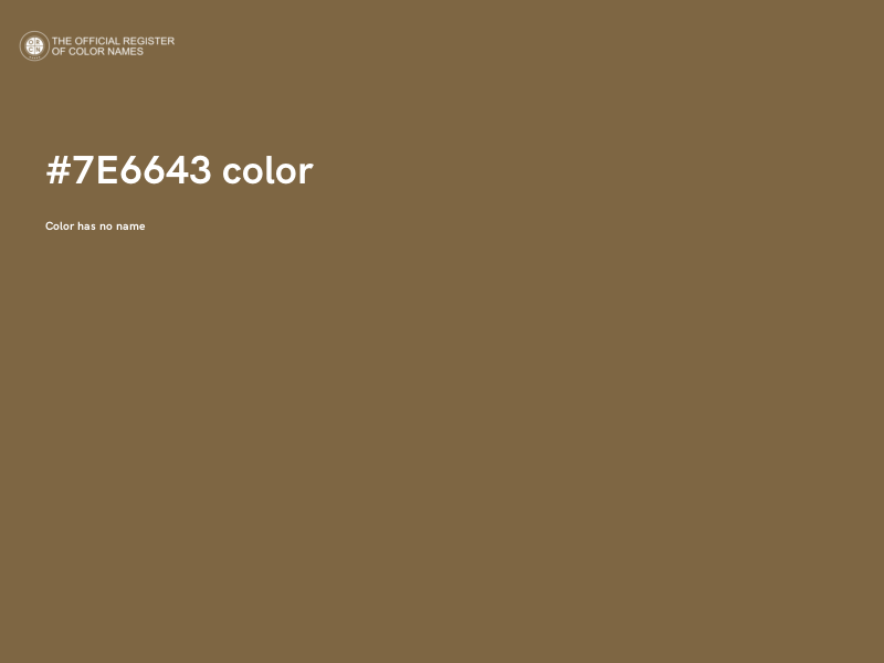 #7E6643 color image