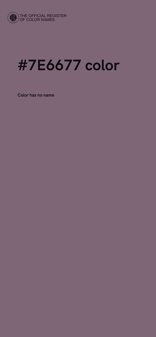 #7E6677 color image