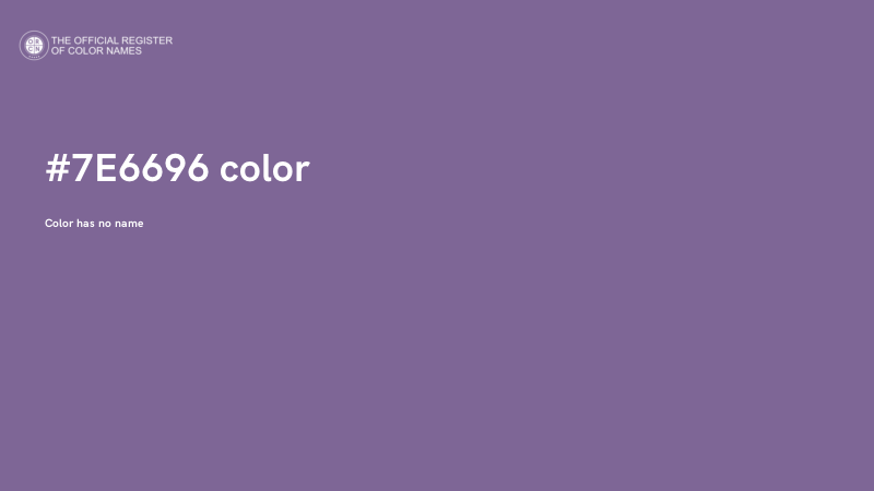 #7E6696 color image