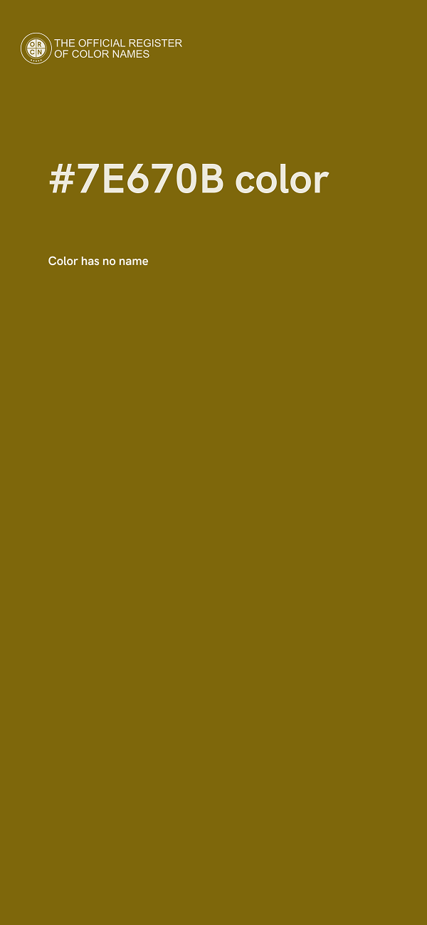 #7E670B color image