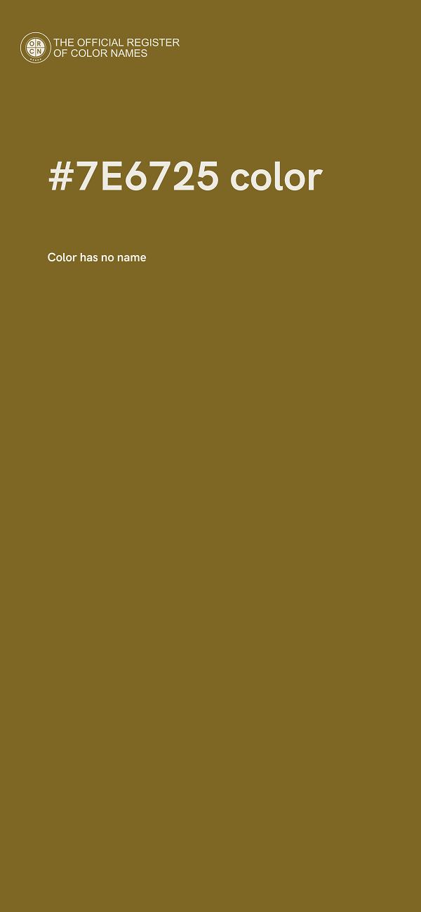 #7E6725 color image