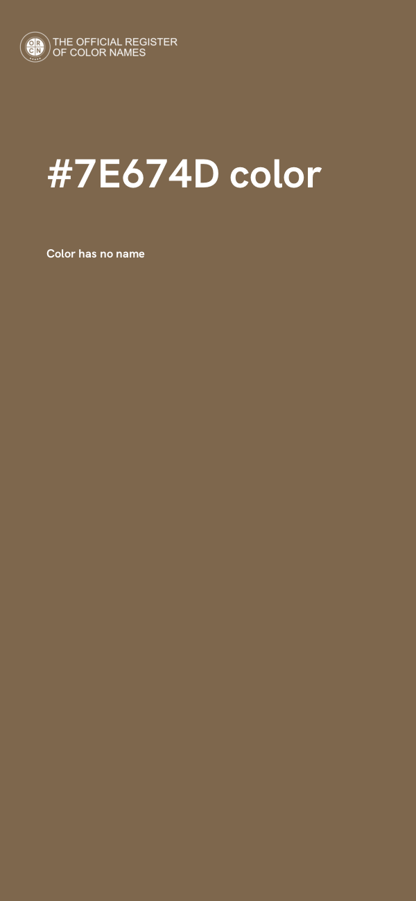 #7E674D color image