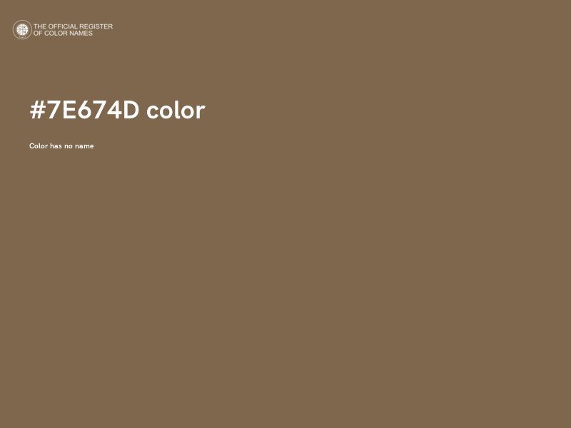 #7E674D color image