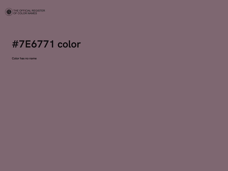 #7E6771 color image