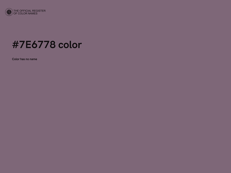 #7E6778 color image