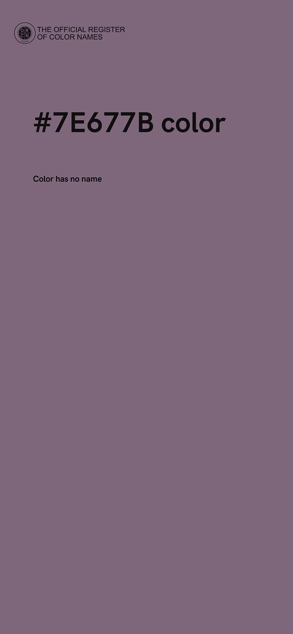 #7E677B color image