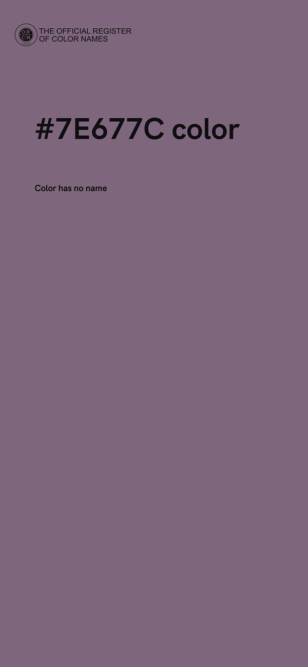 #7E677C color image