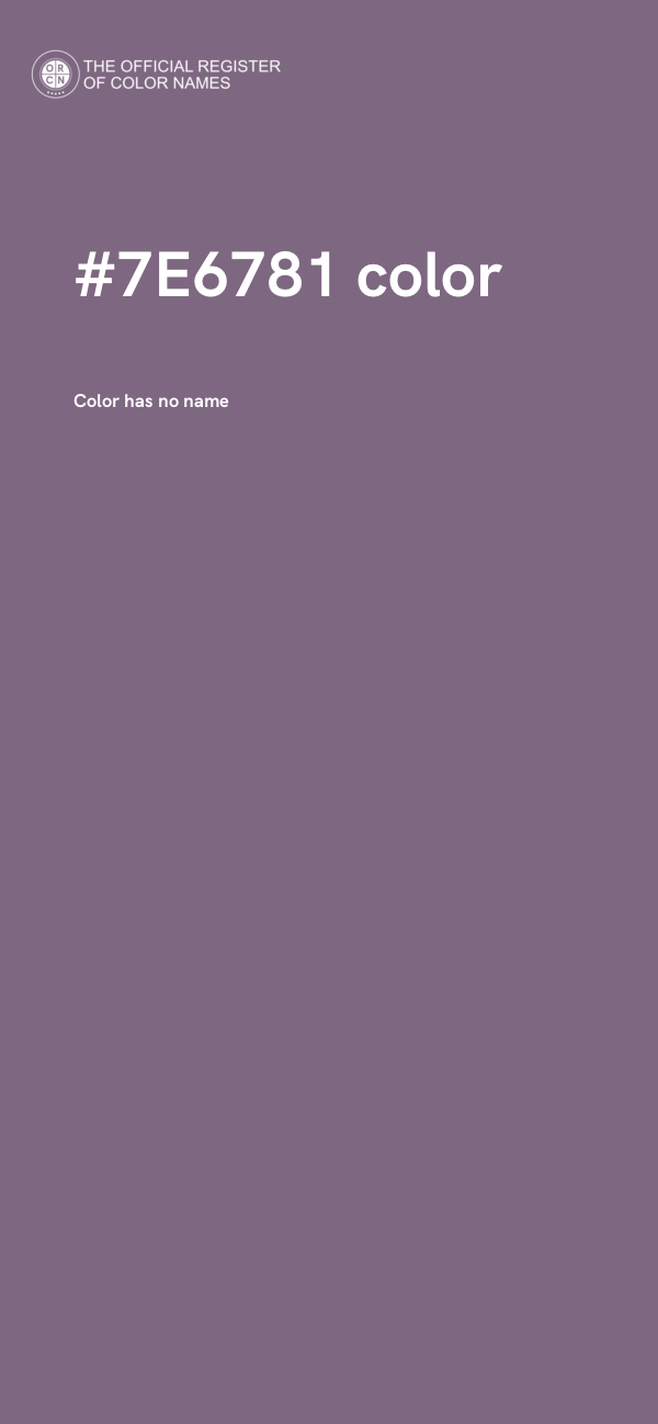 #7E6781 color image