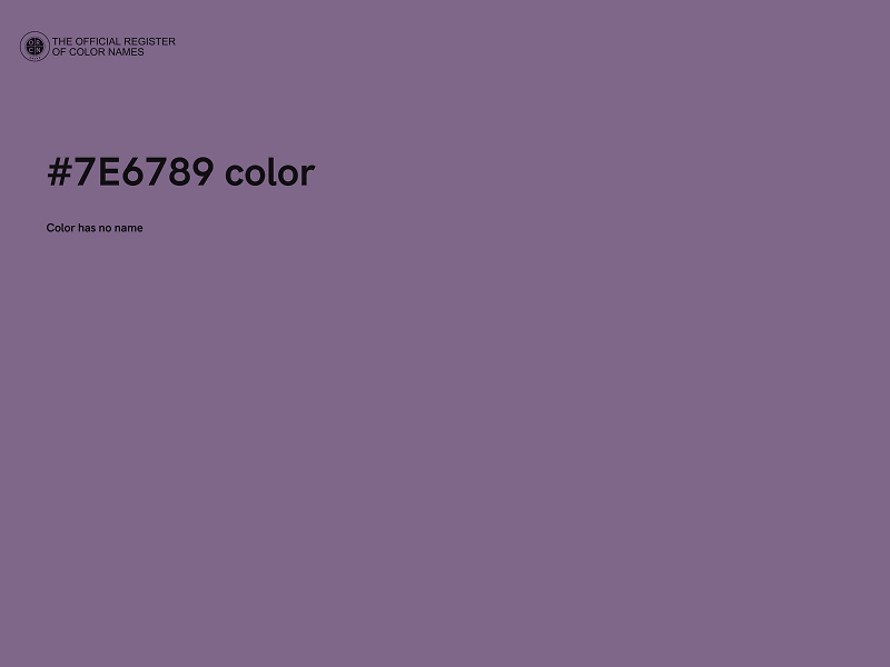 #7E6789 color image