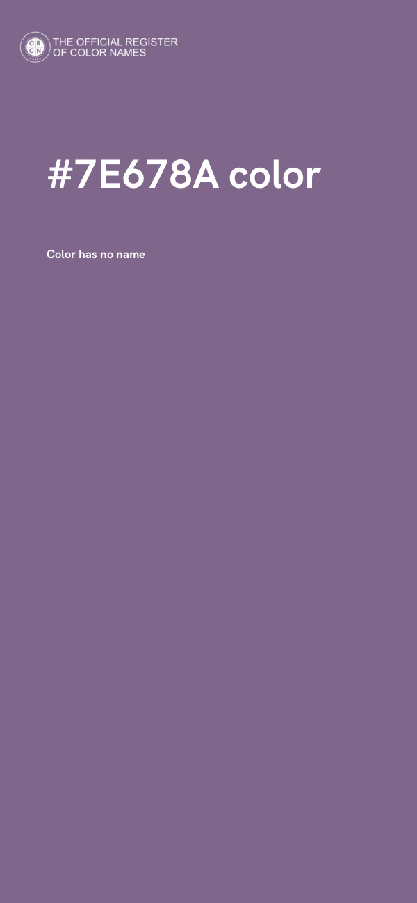 #7E678A color image