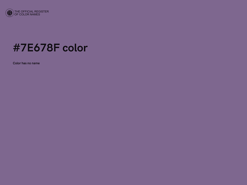 #7E678F color image