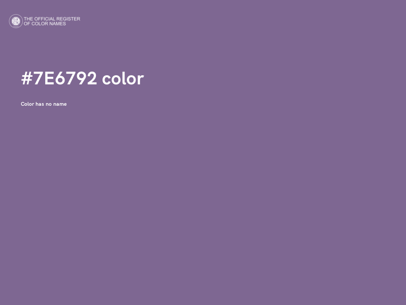 #7E6792 color image