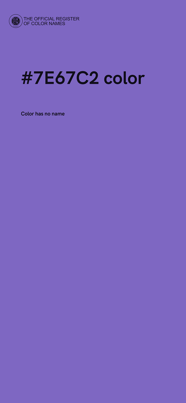 #7E67C2 color image