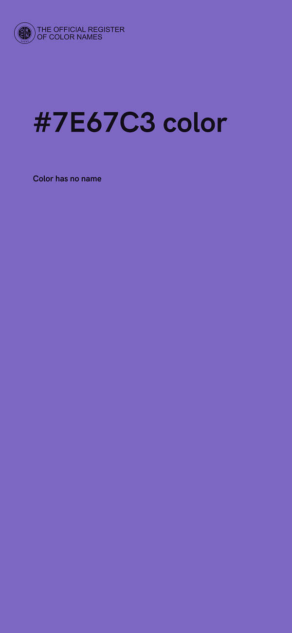#7E67C3 color image