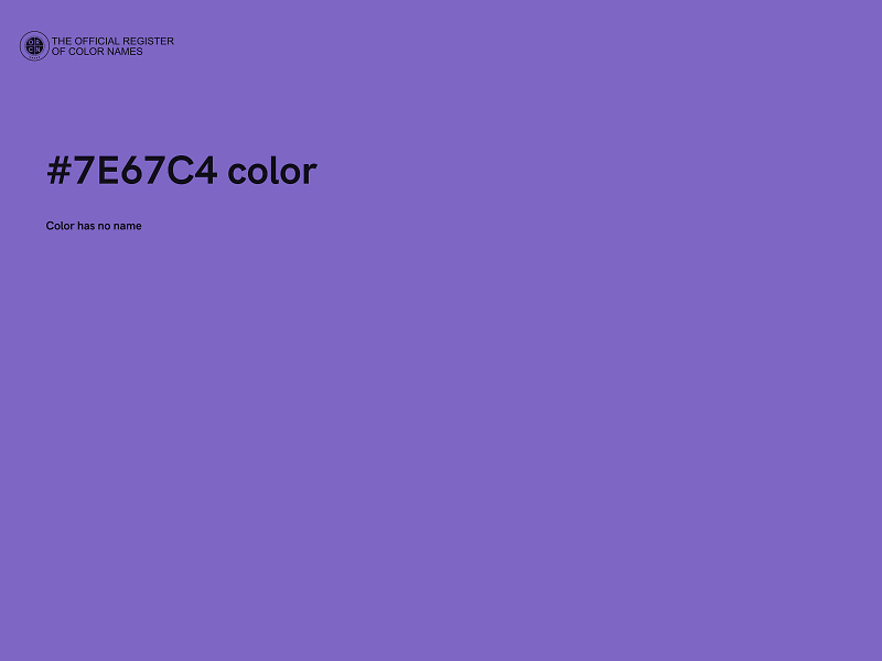 #7E67C4 color image