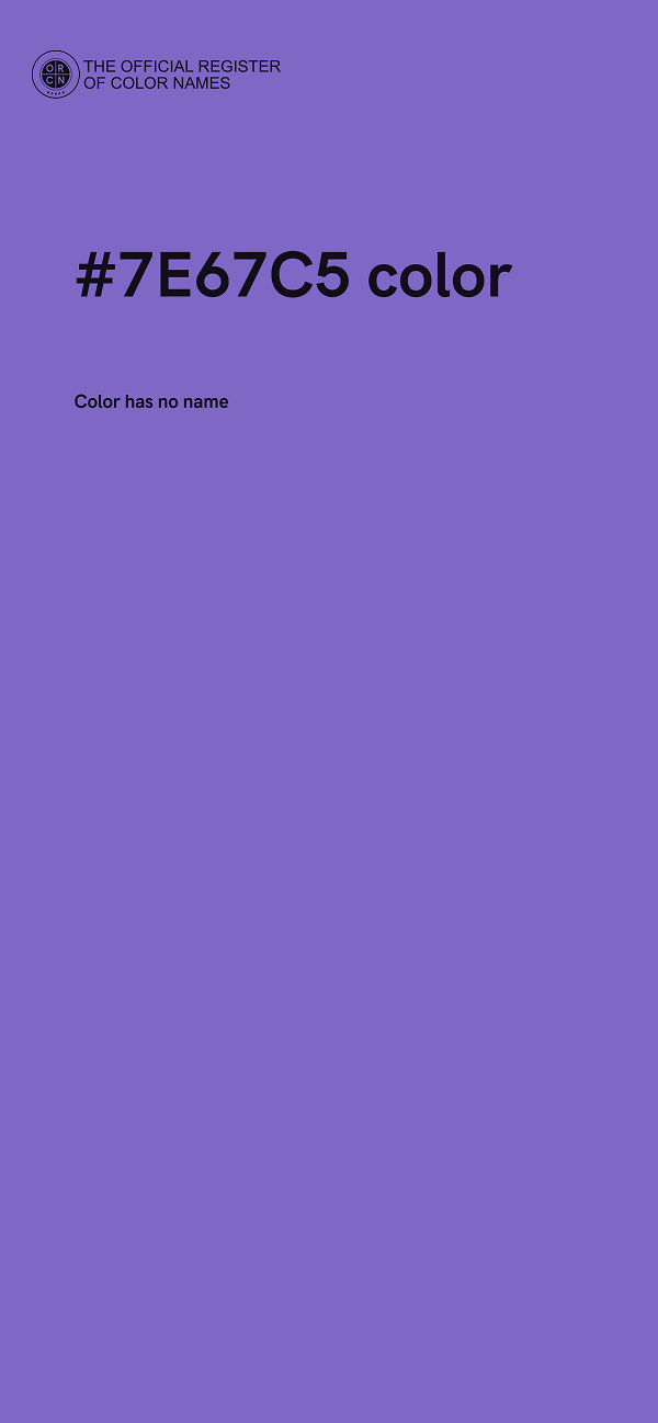 #7E67C5 color image
