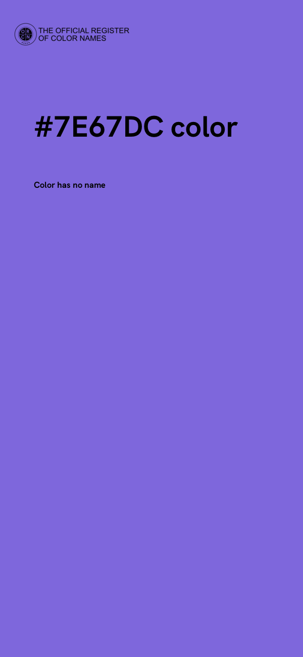 #7E67DC color image