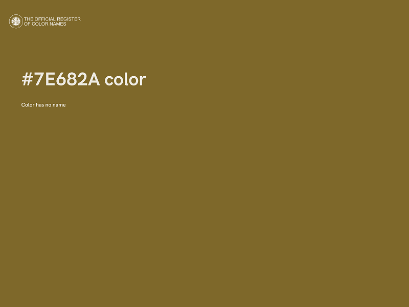 #7E682A color image