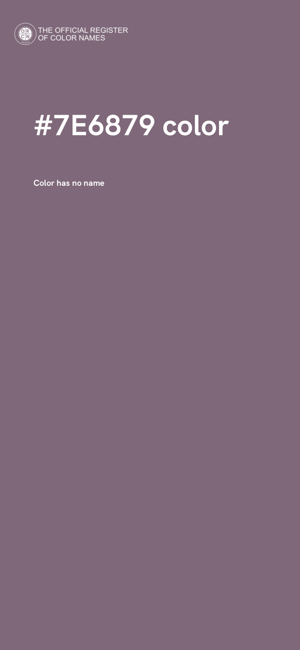 #7E6879 color image