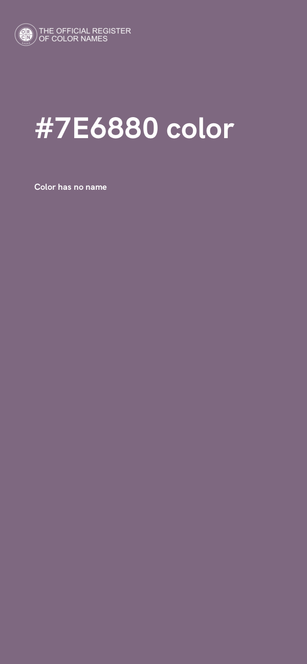#7E6880 color image