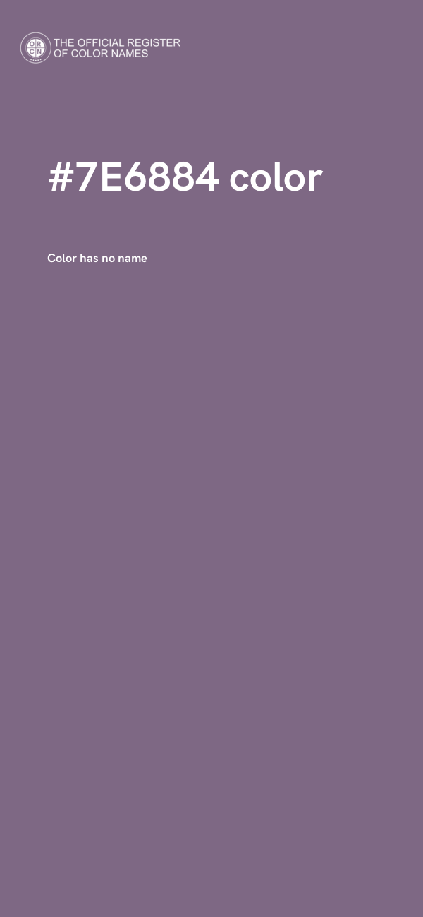 #7E6884 color image