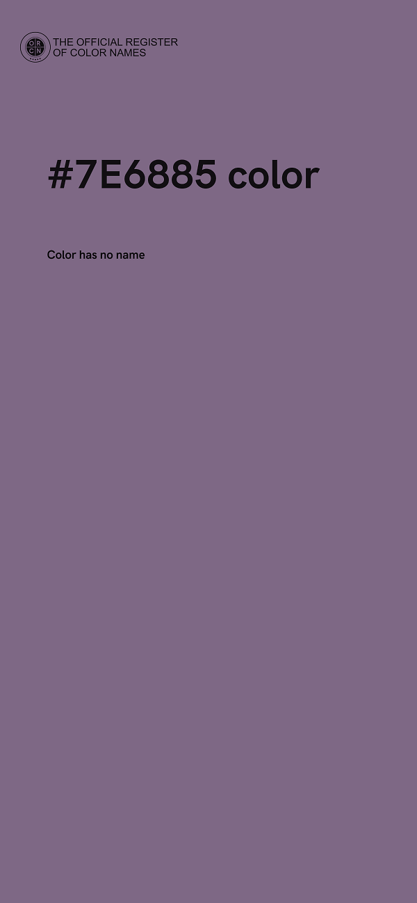#7E6885 color image