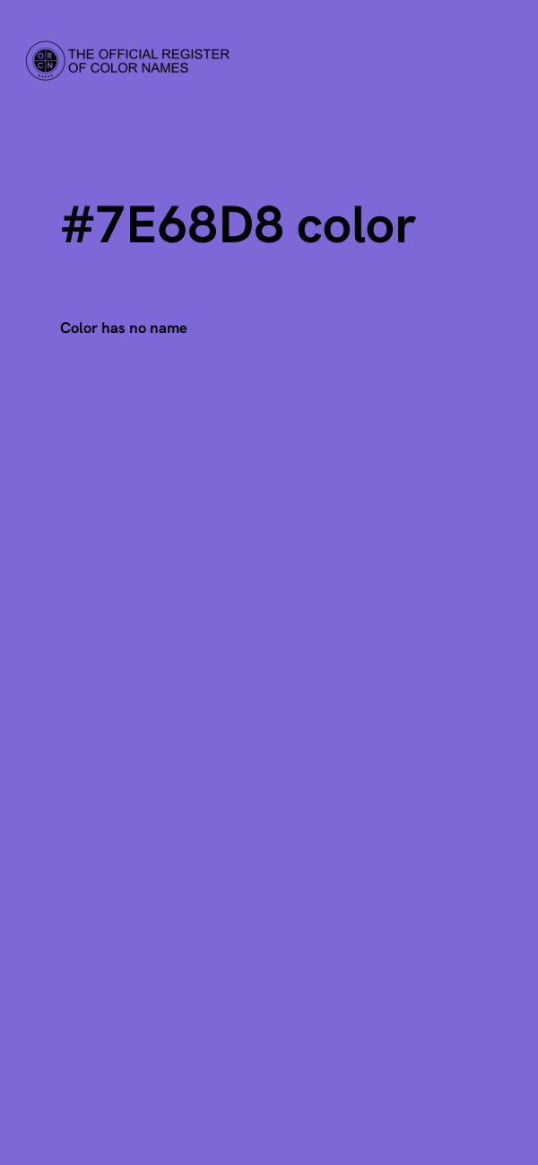 #7E68D8 color image
