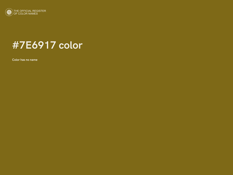 #7E6917 color image