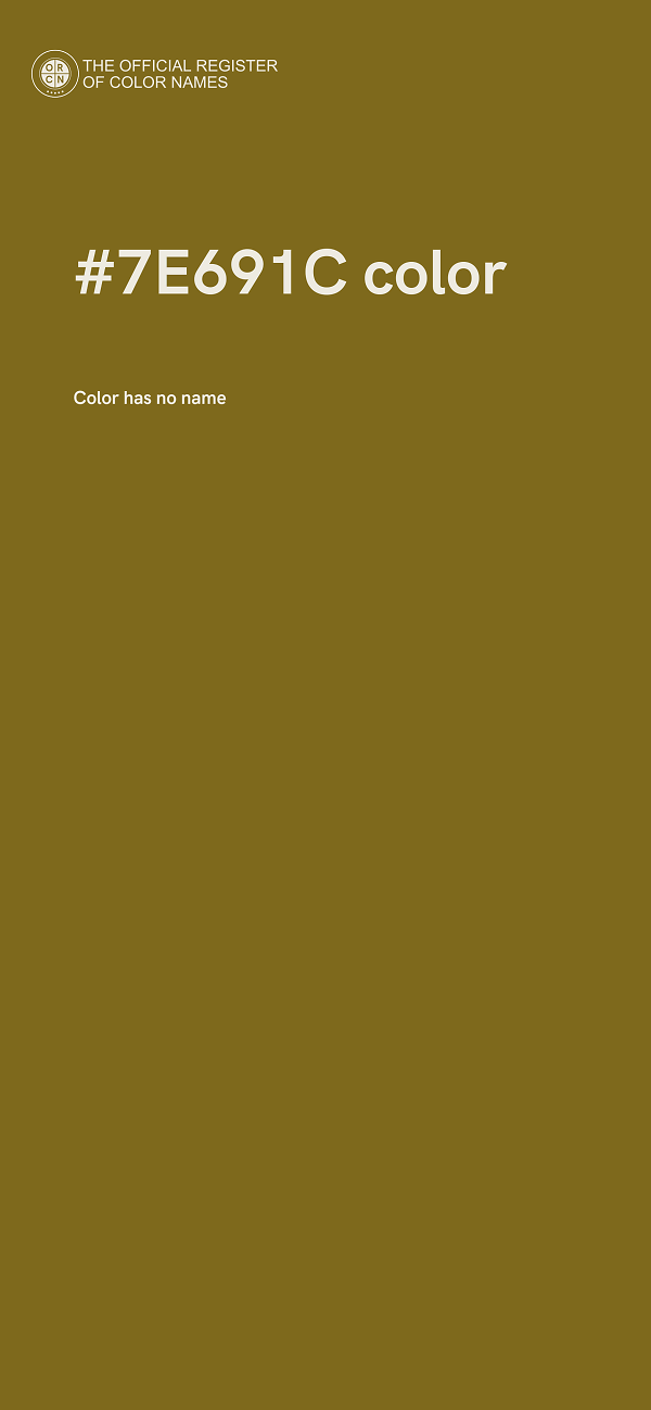 #7E691C color image