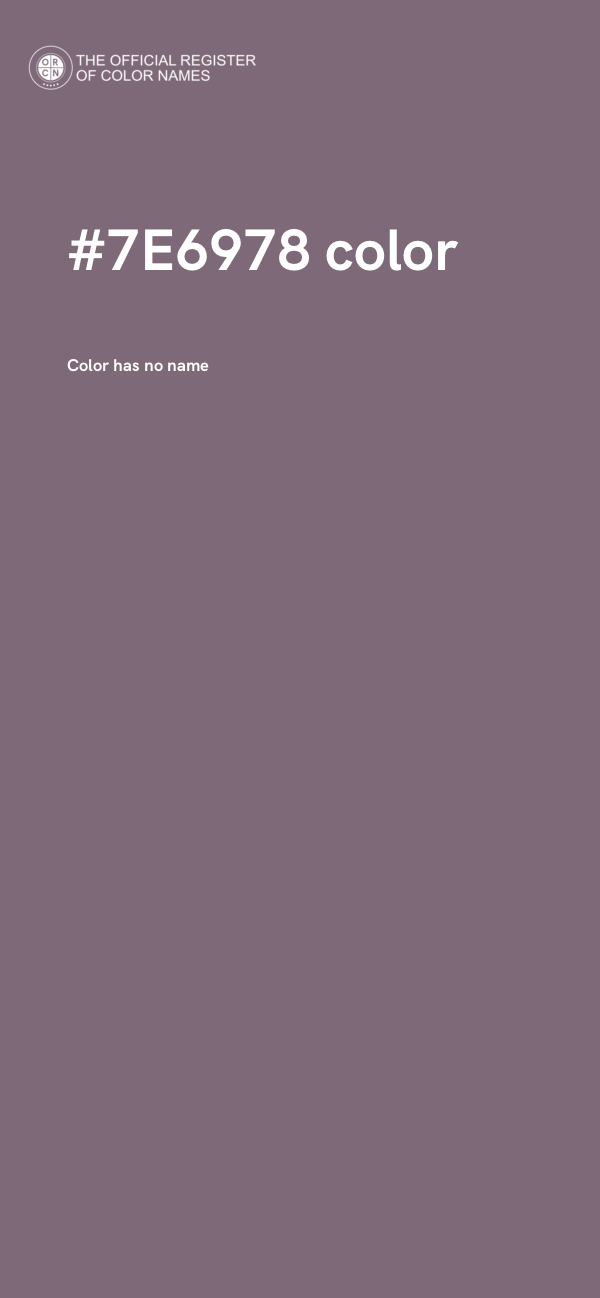 #7E6978 color image
