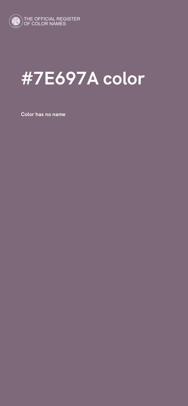 #7E697A color image